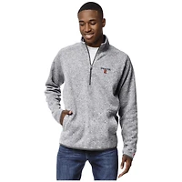 Men's League Collegiate Wear  Heather Gray Syracuse Orange Saranac Raglan Quarter-Zip Jacket
