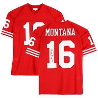 Joe Montana San Francisco 49ers Autographed Scarlet Mitchell & Ness Authentic Jersey with "Joe Cool" Inscription
