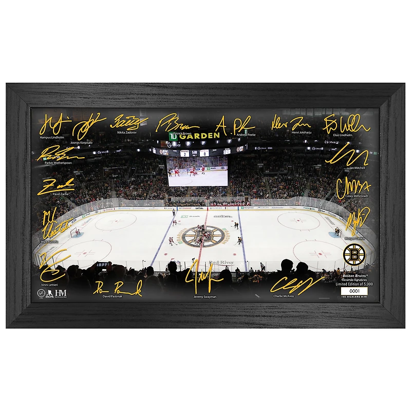 Highland Mint  Boston Bruins 2024-2025 Signature Rink Print