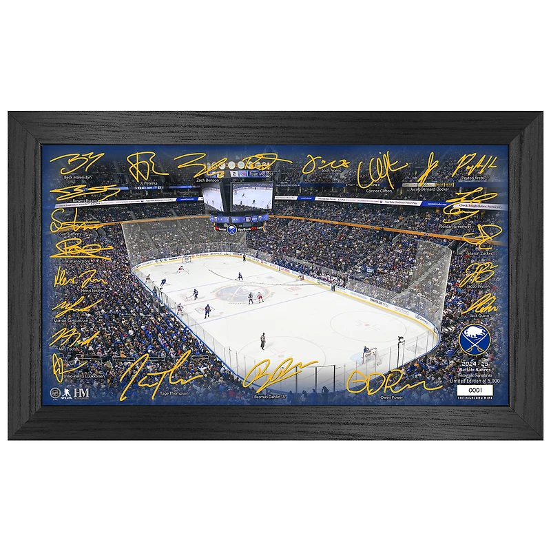 Highland Mint  Buffalo Sabres 2024-2025 Signature Rink Print