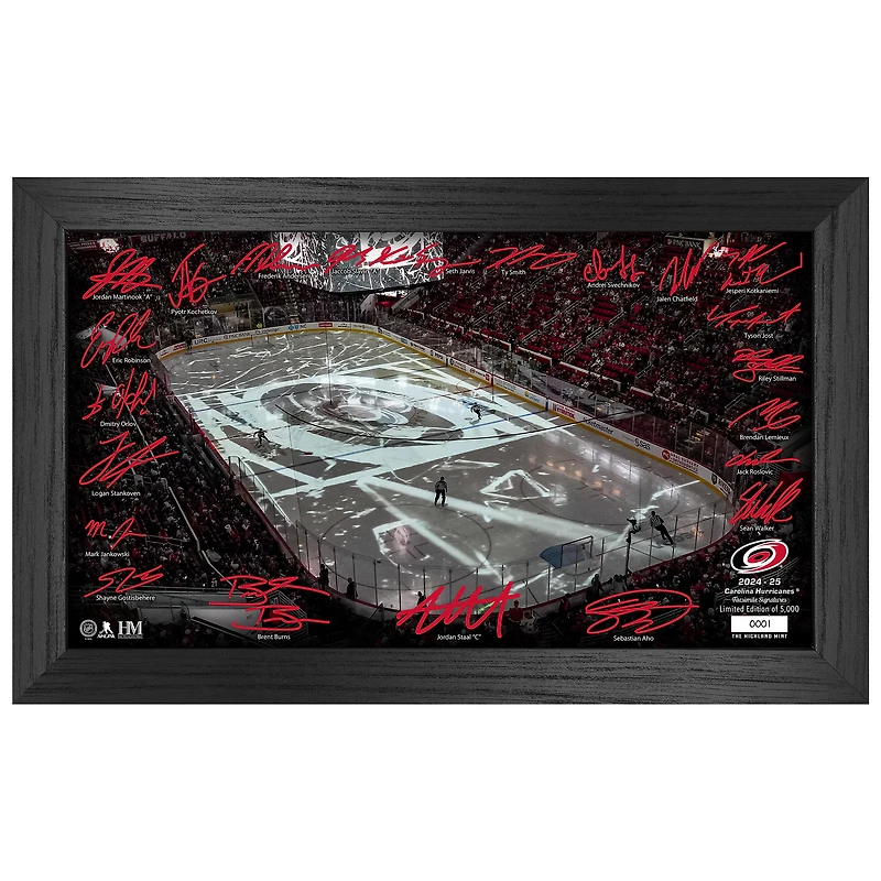 Highland Mint  Carolina Hurricanes 2024-2025 Signature Rink Print