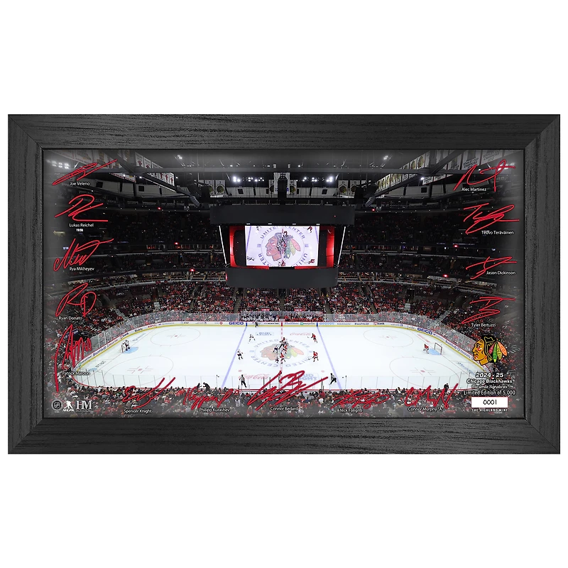 Highland Mint  Chicago Blackhawks 2024-2025 Signature Rink Print
