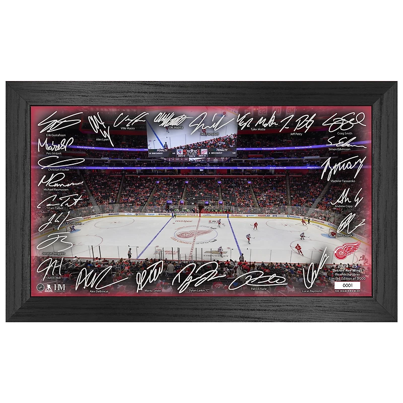 Highland Mint  Detroit Red Wings 2024-2025 Signature Rink Print