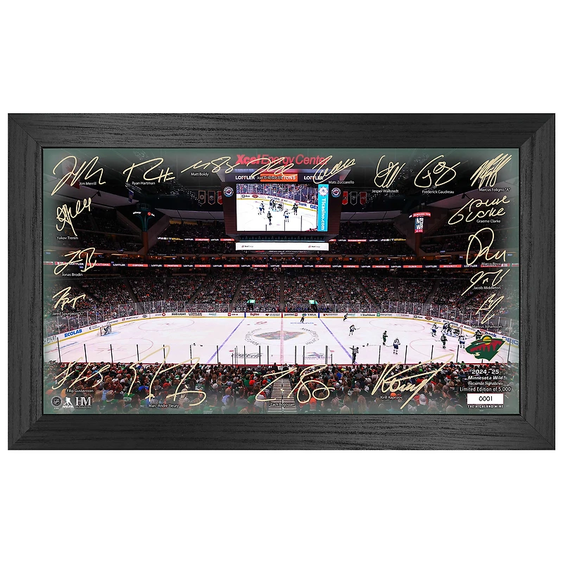 Highland Mint  Minnesota Wild 2024-2025 Signature Rink Print
