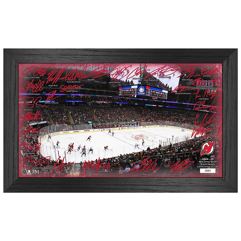 Highland Mint  New Jersey Devils 2024-2025 Signature Rink Print