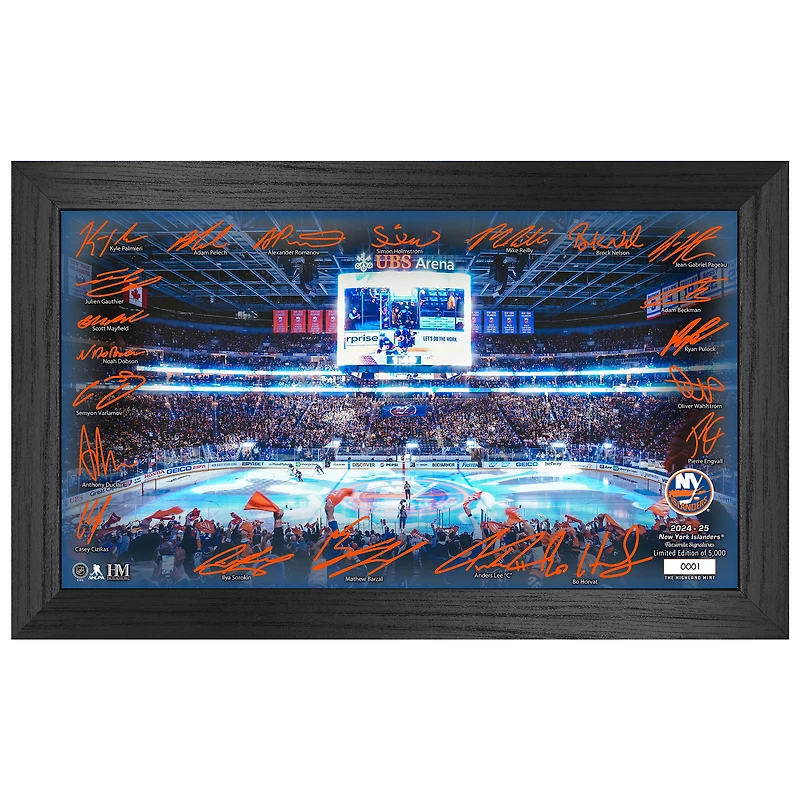 Highland Mint  New York Islanders 2024-2025 Signature Rink Print