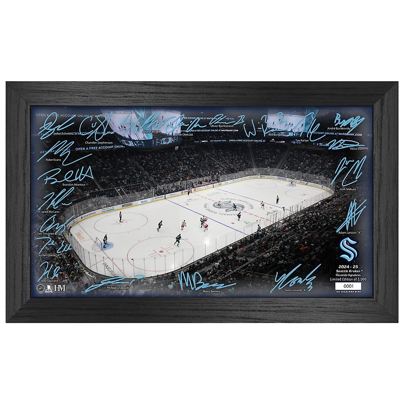 Highland Mint  Seattle Kraken 2024-2025 Signature Rink Print