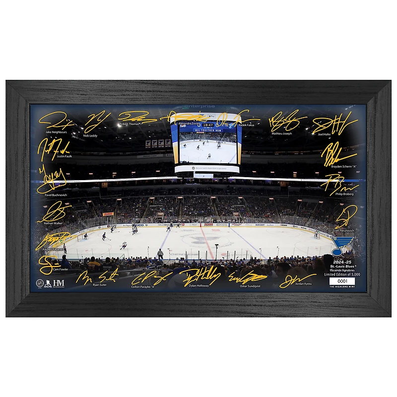 Highland Mint  St. Louis Blues 2024-2025 Signature Rink Print