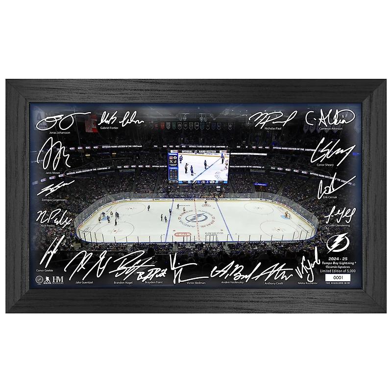 Highland Mint  Tampa Bay Lightning 2024-2025 Signature Rink Print