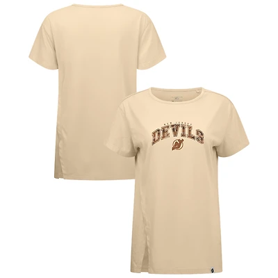 Women's Levelwear Khaki New Jersey Devils Desert Camo Influx Decoy T-Shirt