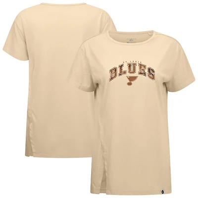 Women's Levelwear Khaki St. Louis Blues Desert Camo Influx Decoy T-Shirt