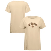 Women's Levelwear Khaki Vancouver Canucks Desert Camo Influx Decoy T-Shirt