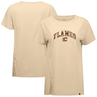 Women's Levelwear Khaki Calgary Flames Desert Camo Influx Decoy T-Shirt