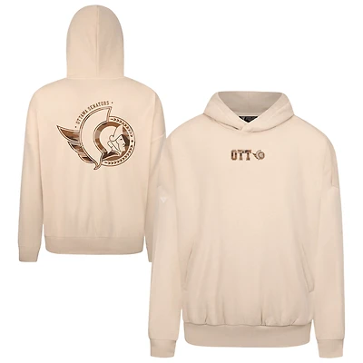 Men's Levelwear  Khaki Ottawa Senators Pullover Hoodie