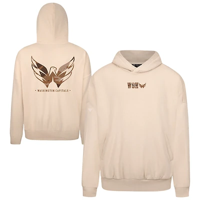Men's Levelwear  Khaki Washington Capitals Pullover Hoodie