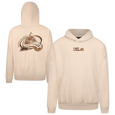 Men's Levelwear  Khaki Colorado Avalanche Pullover Hoodie