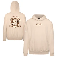 Men's Levelwear  Khaki Anaheim Ducks Pullover Hoodie