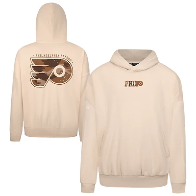 Men's Levelwear  Khaki Philadelphia Flyers Pullover Hoodie