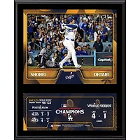 Shohei Ohtani Los Angeles Dodgers 2024 World Series Champions 12" x 15" Sublimated Plaque