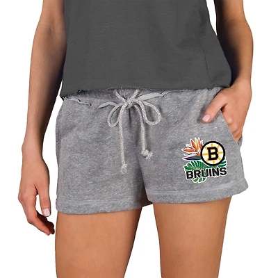 Women's Concepts Sport  Gray Boston Bruins Mainstream Terry Shorts