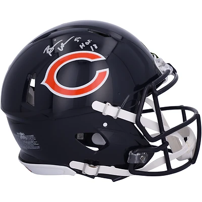 Brian Urlacher Chicago Bears Autographed Riddell Speed Authentic Helmet with "HOF 18" Inscription