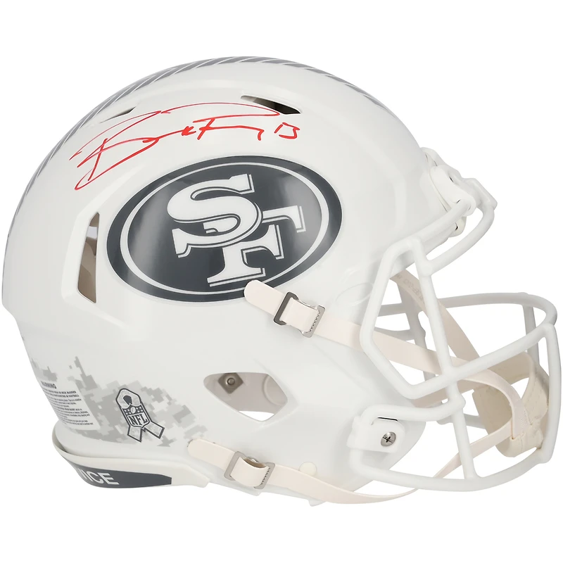 Brock Purdy San Francisco 49ers Autographed 2024 Salute to Service Authentic Helmet