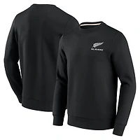 Men's Fanatics  Black New Zealand Rugby All Blacks Essentials Logo Fleece Pullover Sweatshirt