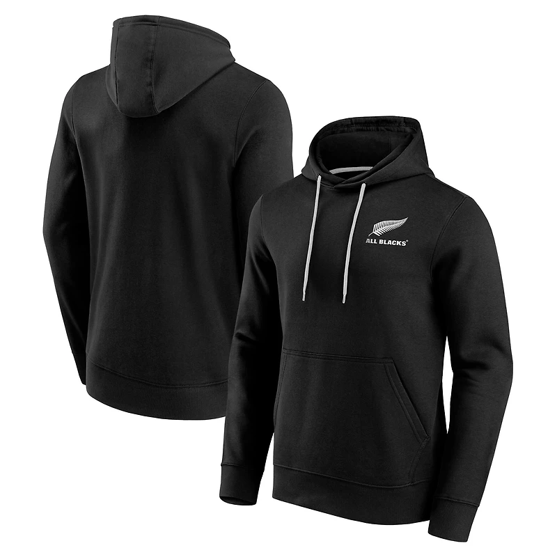 Men's Fanatics  Black New Zealand Rugby All Blacks Essentials Logo Fleece Pullover Hoodie