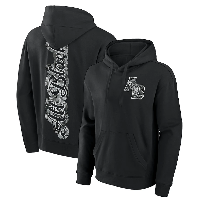 Men's Fanatics Black New Zealand Rugby Floral Hoodie