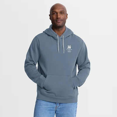 Men's Fanatics Blue Milano Cortina 2026 Winter Olympics Fleece Pullover Hoodie