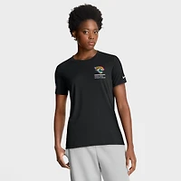 Women's Nike Black Jacksonville Jaguars 2025 NFL Crucial Catch Tri-Blend Dri-FIT T-Shirt