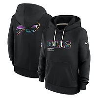 Women's Nike Black Buffalo Bills 2025 NFL Crucial Catch Sideline Standard Issue Dri-FIT Hoodie