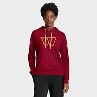 Women's Nike Burgundy Washington Commanders Sideline Standard Issue Initial Home Dri-FIT Hoodie