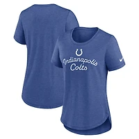 Women's Nike Royal Indianapolis Colts Script Tri-Blend T-Shirt