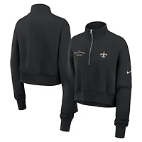 Women's Nike Black New Orleans Saints Primetime Phoenix Half-Zip Sweatshirt