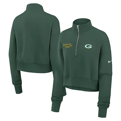 Women's Nike Green Bay Packers Primetime Phoenix Half-Zip Sweatshirt