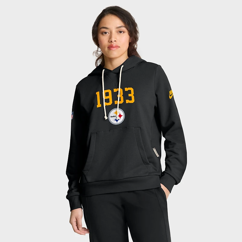 Women's Nike Pittsburgh Steelers Sideline Standard Issue Throwback Dri-FIT Hoodie