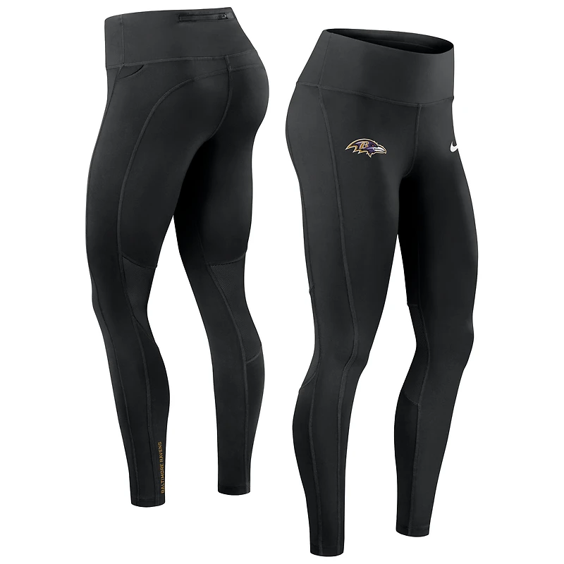 Women's Nike Black Baltimore Ravens Primetime Epic Fast Dri-FIT Leggings