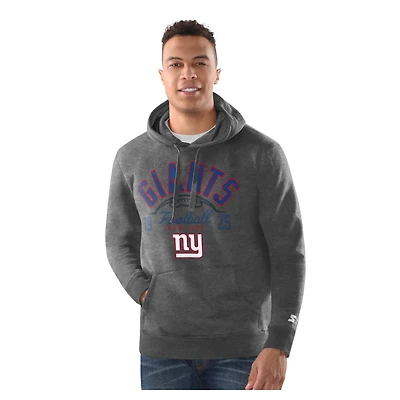 Men's Starter  Charcoal New York Giants Pullover Hoodie