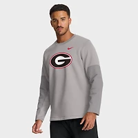 Men's Nike Georgia Bulldogs 2025 Sideline Coach Performance Long Sleeve T-Shirt