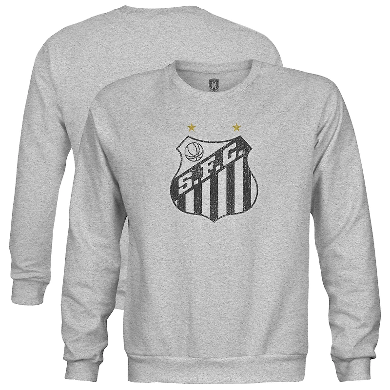 Youth 1863FC  Heather Gray Santos FC Color Badge Crewneck Sweatshirt