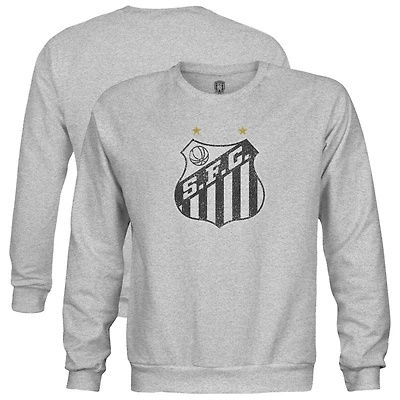 Youth 1863FC  Heather Gray Santos FC Color Badge Crewneck Sweatshirt