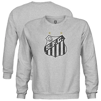 Youth 1863FC  Heather Gray Santos FC Color Badge Crewneck Sweatshirt