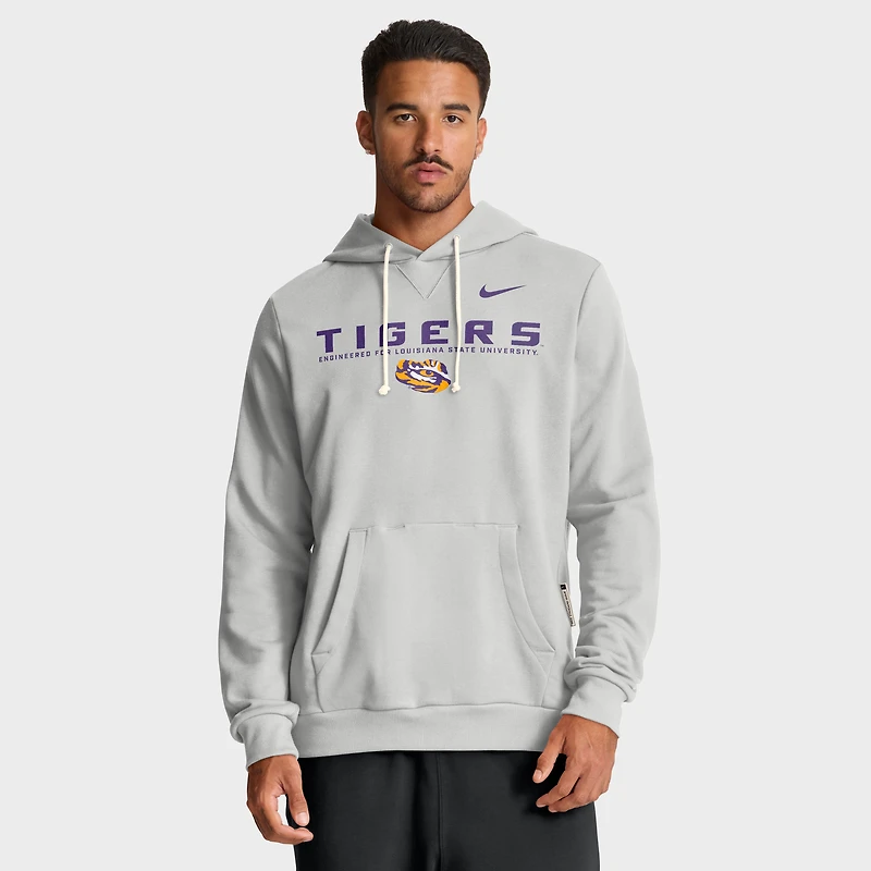Men's Nike Gray LSU Tigers 2025 Sideline Standard Issue Dri-FIT Hoodie