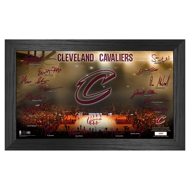 Highland Mint  Cleveland Cavaliers Signature Court Print