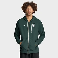 Men's Nike Green Michigan State Spartans 2025 Sideline Standard Issue Dri-FIT Full-Zip Hoodie