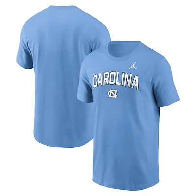 Men's Jordan Brand Carolina Blue North Carolina Tar Heels Primetime Arch Stack T-Shirt
