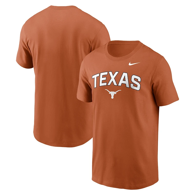 Men's Nike Texas Orange Texas Longhorns Primetime Arch Stack T-Shirt