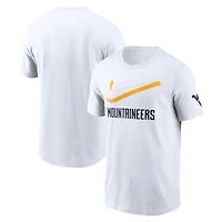 Men's Nike White West Virginia Mountaineers Primetime 2-Hit Swoosh T-Shirt