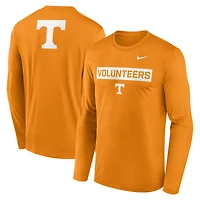Men's Nike Tennessee Orange Volunteers Primetime Campus 2-Hit Legend Long Sleeve T-Shirt